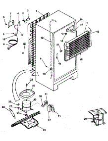Unit parts for Kenmore Refrigerator 253.9305220 (2539305220, 253 9305220) from AppliancePartsPros.com