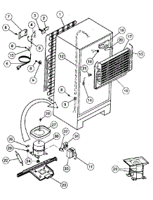 Unit parts for Kenmore Refrigerator 253.9305283 (2539305283, 253 9305283) from AppliancePartsPros.com
