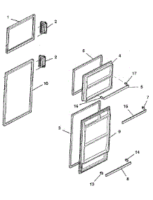 Door parts for Kenmore Refrigerator 253.9305313 (2539305313, 253 9305313) from AppliancePartsPros.com