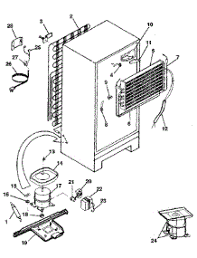 Unit parts for Kenmore Refrigerator 253.9305382 (2539305382, 253 9305382) from AppliancePartsPros.com