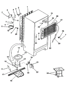 Unit parts for Kenmore Refrigerator 253.9305410 (2539305410, 253 9305410) from AppliancePartsPros.com