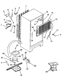 Unit Parts parts for Kenmore Refrigerator 253.9305791 (2539305791, 253 9305791) from AppliancePartsPros.com