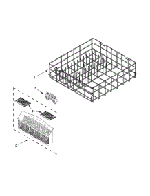 Lower Rack Parts parts for Kenmore Dishwasher 665.17159K213 (66517159K213, 665 17159K213) from AppliancePartsPros.com