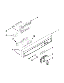 Control Panel And Latch Parts parts for Kenmore Dishwasher 665.17159K215 (66517159K215, 665 17159K215) from AppliancePartsPros.com