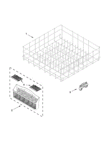 Lower Rack Parts parts for Kenmore Dishwasher 665.17159K217 (66517159K217, 665 17159K217) from AppliancePartsPros.com