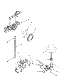 Fill And Overfill Parts parts for Kenmore Dishwasher 665.17269402 (66517269402, 665 17269402) from AppliancePartsPros.com