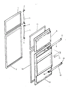 Door Parts parts for Kenmore Refrigerator 253.8657202 (2538657202, 253 8657202) from AppliancePartsPros.com