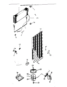 Unit Parts parts for Kenmore Refrigerator 253.8657252 (2538657252, 253 8657252) from AppliancePartsPros.com