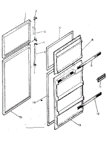 Door Parts parts for Kenmore Refrigerator 253.8662370 (2538662370, 253 8662370) from AppliancePartsPros.com