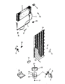 Unit Parts parts for Kenmore Refrigerator 253.8668001 (2538668001, 253 8668001) from AppliancePartsPros.com