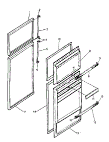 Door Parts parts for Kenmore Refrigerator 253.8668001 (2538668001, 253 8668001) from AppliancePartsPros.com