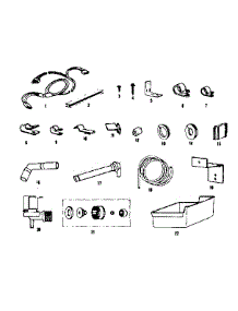 Ice Maker Installation Parts parts for Kenmore Refrigerator 253.8668001 (2538668001, 253 8668001) from AppliancePartsPros.com