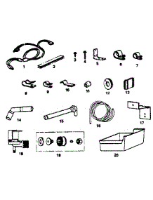 Ice Maker Installation Parts Kit #8085B parts for Kenmore Refrigerator 253.8671890 (2538671890, 253 8671890) from AppliancePartsPros.com