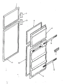 Door Parts parts for Kenmore Refrigerator 253.8674081 (2538674081, 253 8674081) from AppliancePartsPros.com