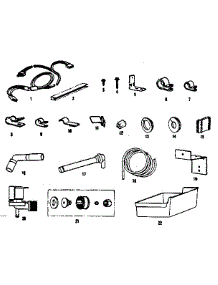 Ice Maker Installation Parts parts for Kenmore Refrigerator 253.8365111 (2538365111, 253 8365111) from AppliancePartsPros.com
