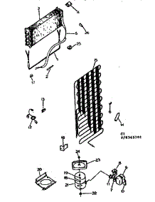 Unit Parts parts for Kenmore Refrigerator 253.8365761 (2538365761, 253 8365761) from AppliancePartsPros.com