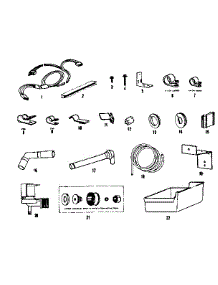 Ice Maker Installation Parts parts for Kenmore Refrigerator 253.8367200 (2538367200, 253 8367200) from AppliancePartsPros.com