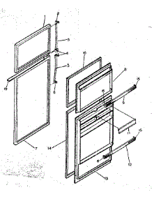 Door Parts parts for Kenmore Refrigerator 253.8367221 (2538367221, 253 8367221) from AppliancePartsPros.com