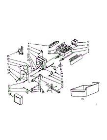Ice Maker Parts parts for Kenmore Refrigerator 253.8367761 (2538367761, 253 8367761) from AppliancePartsPros.com