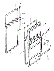 Door Parts parts for Kenmore Refrigerator 253.8367780 (2538367780, 253 8367780) from AppliancePartsPros.com