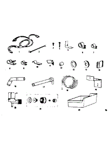 Ice Maker Installation Parts parts for Kenmore Refrigerator 253.8369201 (2538369201, 253 8369201) from AppliancePartsPros.com