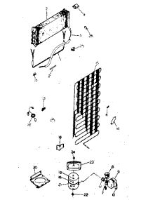 Unit Parts parts for Kenmore Refrigerator 253.8369201 (2538369201, 253 8369201) from AppliancePartsPros.com