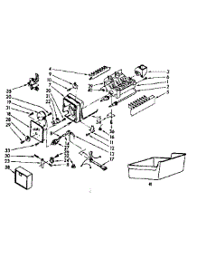 Ice Maker Parts parts for Kenmore Refrigerator 253.8369701 (2538369701, 253 8369701) from AppliancePartsPros.com