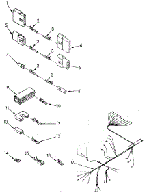 Wiring Harness parts for Kenmore Dishwasher 665.1660590 (6651660590, 665 1660590) from AppliancePartsPros.com