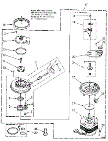 Pump And Motor parts for Kenmore Dishwasher 665.1660590 (6651660590, 665 1660590) from AppliancePartsPros.com