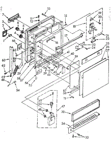 Door And Toe Panel parts for Kenmore Dishwasher 665.1660591 (6651660591, 665 1660591) from AppliancePartsPros.com