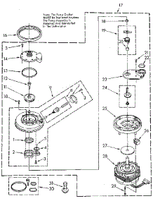 Pump And Motor parts for Kenmore Dishwasher 665.1660592 (6651660592, 665 1660592) from AppliancePartsPros.com