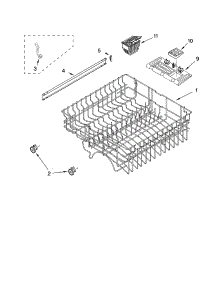 Upper Rack And Track Parts parts for Kenmore Dishwasher 665.16609300 (66516609300, 665 16609300) from AppliancePartsPros.com
