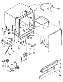 Tub Assembly parts for Kenmore Dishwasher 665.1661591 (6651661591, 665 1661591) from AppliancePartsPros.com