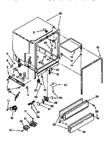 Tub Assembly parts for Kenmore Dishwasher 665.16625691 (66516625691, 665 16625691) from AppliancePartsPros.com