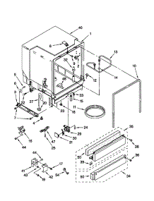 Tub Assembly parts for Kenmore Dishwasher 665.16632000 (66516632000, 665 16632000) from AppliancePartsPros.com