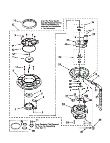 Pump And Motor parts for Kenmore Dishwasher 665.16634000 (66516634000, 665 16634000) from AppliancePartsPros.com