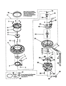 Pump And Motor parts for Kenmore Dishwasher 665.16645891 (66516645891, 665 16645891) from AppliancePartsPros.com