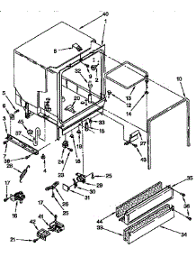 Tub Assembly Parts parts for Kenmore Dishwasher 665.1664990 (6651664990, 665 1664990) from AppliancePartsPros.com