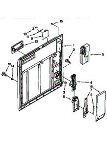 Inner Door parts for Kenmore Dishwasher 665.1664991 (6651664991, 665 1664991) from AppliancePartsPros.com