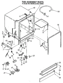 Tub Assembly parts for Kenmore Dishwasher 665.1665590 (6651665590, 665 1665590) from AppliancePartsPros.com