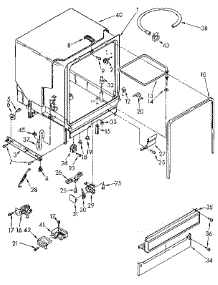 Tub Assembly parts for Kenmore Dishwasher 665.1665591 (6651665591, 665 1665591) from AppliancePartsPros.com