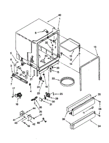 Tub Assembly parts for Kenmore Dishwasher 665.16662992 (66516662992, 665 16662992) from AppliancePartsPros.com