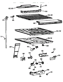 Compartment Separator Parts parts for Kenmore Refrigerator 363.78282890 (36378282890, 363 78282890) from AppliancePartsPros.com