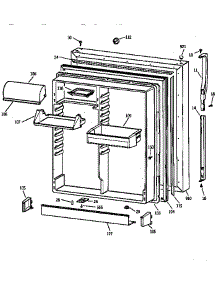 Fresh Food Door parts for Kenmore Refrigerator 363.78285890 (36378285890, 363 78285890) from AppliancePartsPros.com