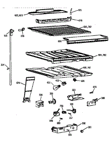 Compartment Separator Parts parts for Kenmore Refrigerator 363.78285890 (36378285890, 363 78285890) from AppliancePartsPros.com