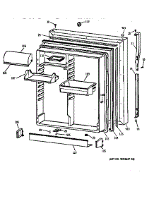 Fresh Food Door parts for Kenmore Refrigerator 363.78285891 (36378285891, 363 78285891) from AppliancePartsPros.com