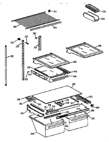 Shelf Parts parts for Kenmore Refrigerator 363.78287890 (36378287890, 363 78287890) from AppliancePartsPros.com