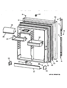 Fresh Food Door parts for Kenmore Refrigerator 363.78287891 (36378287891, 363 78287891) from AppliancePartsPros.com