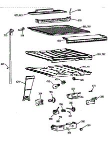 Compartment Separator Parts parts for Kenmore Refrigerator 363.78295890 (36378295890, 363 78295890) from AppliancePartsPros.com