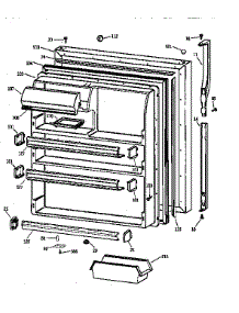 Fresh Food Door parts for Kenmore Refrigerator 363.78472893 (36378472893, 363 78472893) from AppliancePartsPros.com
